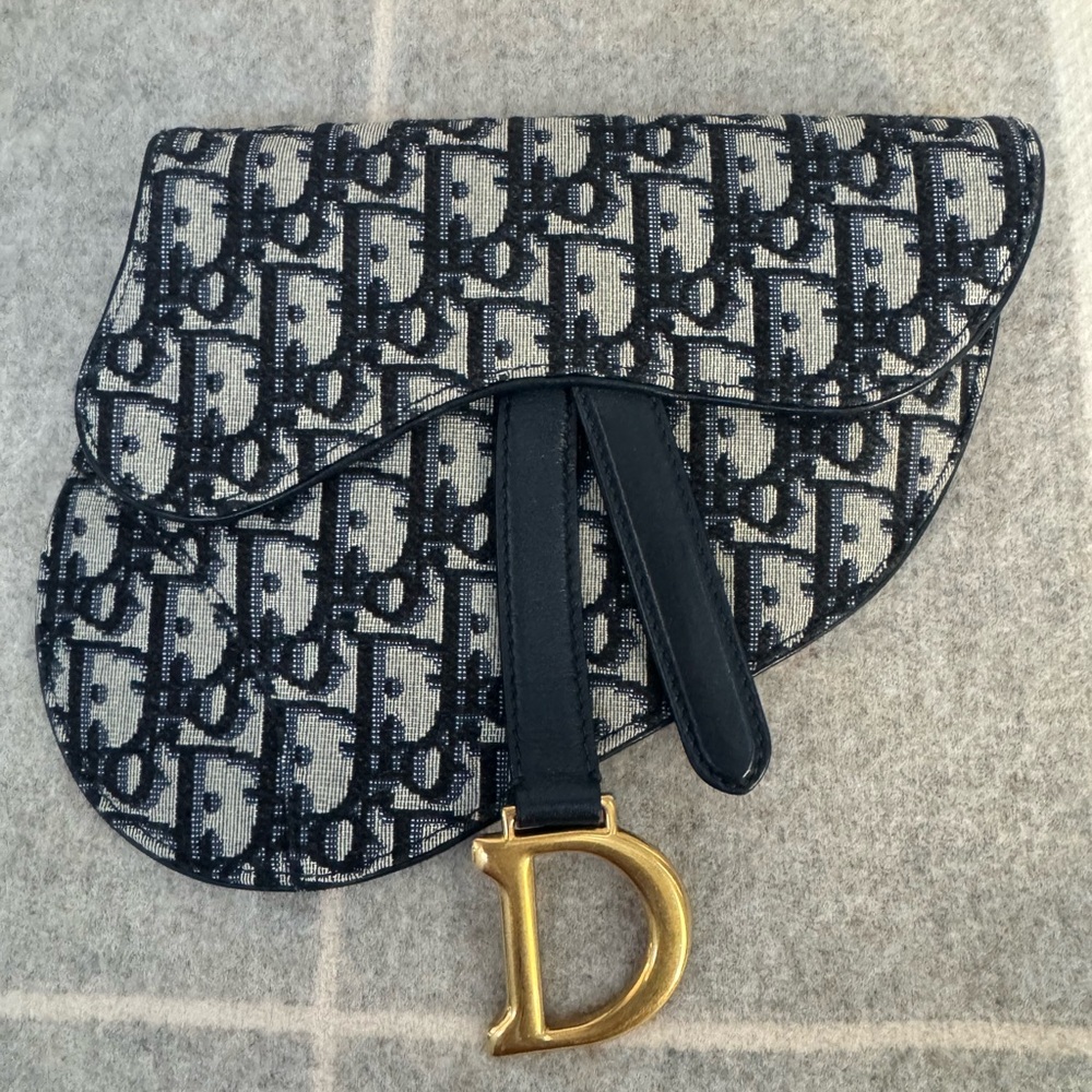 Dior Blue Saddle Bag
